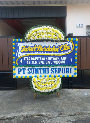 Papan Bunga Duka di Topos